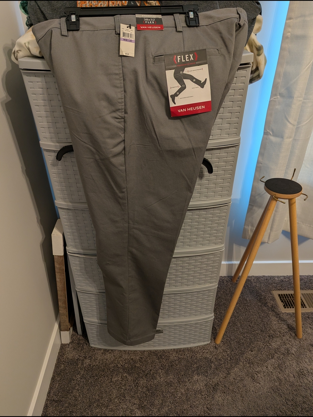 Van Heusen Men’s Flex Chinos - Gray